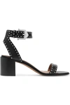 Givenchy Elegant Studded Leather Sandals In Black
