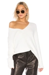 VINCE VINCE TEXTURED TUNIC SWEATER IN WHITE.,VINCE-WK444