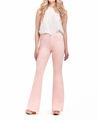1822 Denim 34" Mid-rise Flare Jeans Blush In Pink