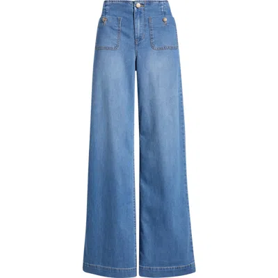 1822 Denim Bandless Wide Leg Sailor Jeans In Blue
