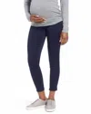 1822 Denim Butter Ankle Maternity Pull On Leggings Jeans In Blue In Blue