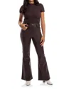 1822 Denim Coated Slim Boot Cut Pant In Espresso In Brown