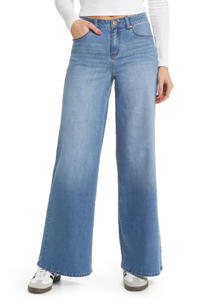 1822 Denim High Rise Wide Leg Jeans In Miles In Blue