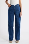 1822 Denim High Waist Baggy Straight Leg Jeans In Levi