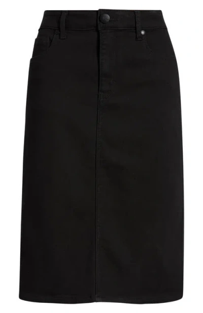 1822 Denim High Waist Denim Skirt In Black