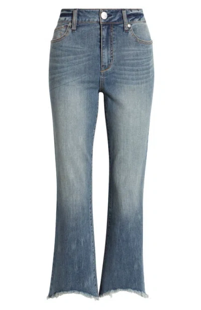 1822 Denim High Waist Raw Hem Bootcut Jeans In Flynn