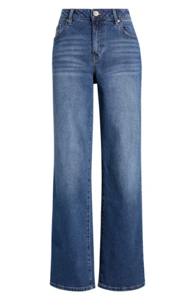 1822 Denim High Waist Straight Leg Jeans In Blue