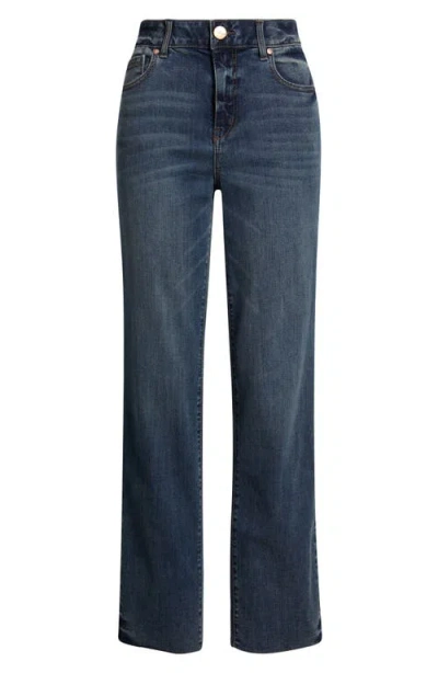 1822 Denim Magic Waistband High Waist Straight Leg Jeans In Blue