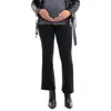 1822 Denim Redenim Over The Bump Raw Hem Demi Bootcut Maternity Jeans In Black