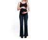1822 Denim Bellyband Better Butter Slim Straight Leg Maternity Jeans In Multi