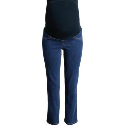 1822 Denim Bellyband Better Butter Slim Straight Leg Maternity Jeans In Lanie