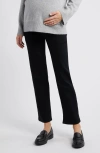 1822 Denim Over The Bump Slim Straight Leg Maternity Jeans In Black