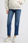 1822 Denim Over The Bump Slim Straight Leg Maternity Jeans In Oaklee