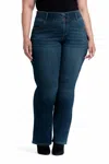 1822 Denim Plus Shapewear High-rise Bootcut Jeans In C80w2327b3-27o In Blue
