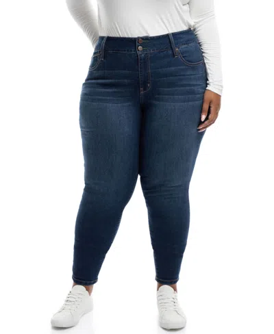 1822 Denim Plus Size 30" Sustainable Skinny Jean In Ziggy