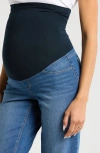 1822 Denim Re:denim Over The Bump Ankle Straight Leg Maternity Jeans In Ace