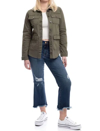 1822 Denim Utility Jacket In Kasey In Multi