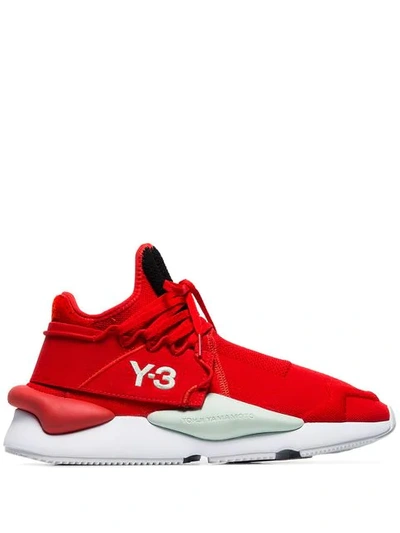 Y-3 Men's Shoes Nylon Trainers Sneakers Kaiwa In Red