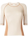 FENDI CONTRAST DETAIL KNITTED TOP