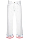 ALANUI ALANUI LOW-RISE STRAIGHT TROUSERS - 蓝色