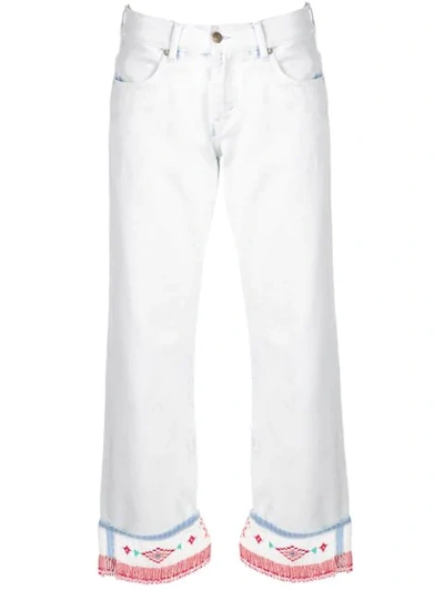 Alanui Low-rise Straight Trousers - 蓝色 In Blue