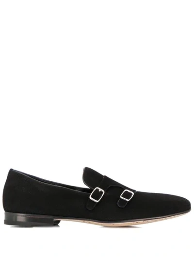 A. Testoni' A. Testoni Buckled Slip-on Shoes - 黑色 In Black