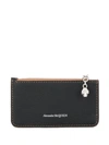 ALEXANDER MCQUEEN ALEXANDER MCQUEEN SKULL ZIP COIN PURSE - 黑色