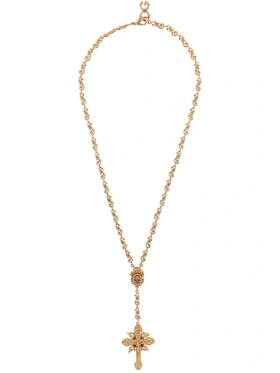 Dolce & Gabbana Rosary Necklace In Gold