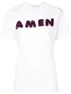 AMEN SEQUIN EMBROIDERED LOGO T