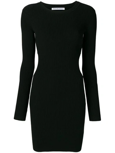 Alexander Wang T Black Women's Cut-out Detail Dress In 001 Black