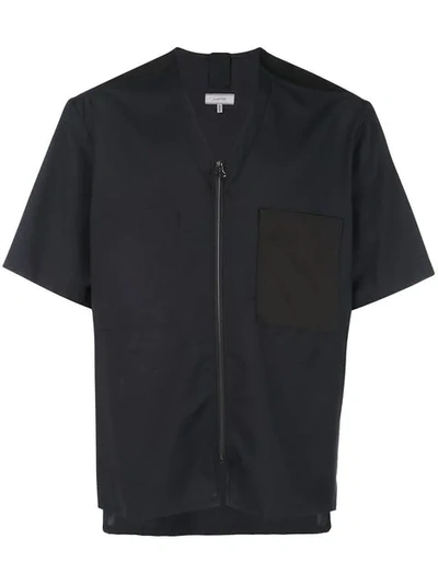 Lanvin Zip Front T-shirt - 蓝色 In Blue