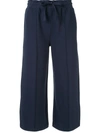 CK CALVIN KLEIN CROPPED LENGTH TRACK trousers