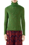 GUCCI METALLIC COTTON BLEND RIB TURTLENECK SWEATER,562675XKAKS