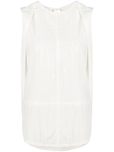 Helmut Lang Twist-back Cotton-jersey Dress In White