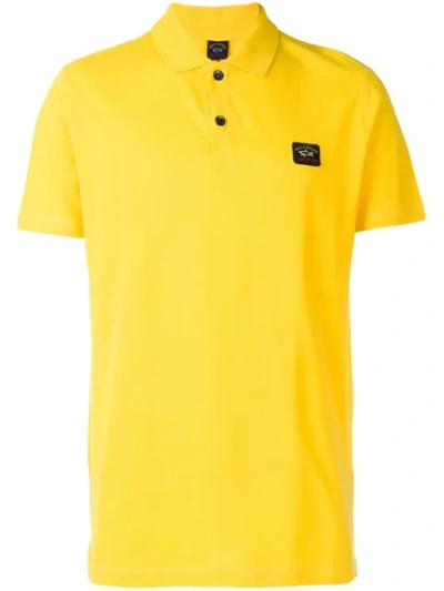 Paul & Shark Logo Polo T-shirt - 黄色 In Yellow