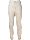 ISSEY MIYAKE BEIGE CROPPED TROUSERS