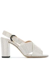 TOD'S STRIPED SANDALS