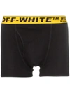 Off-white Tripack Industrial Belt Cotton Boxer Shorts In Black