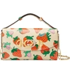 GUCCI MINISTRAWBERRY PRINT LEATHER CROSSBODY BAG,56471808PAX