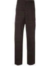 MARTINE ROSE CHECK TROUSERS