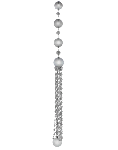 Arunashi Silver South Sea Pearl Tassel In Whtgold