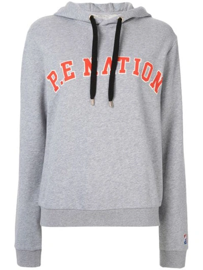 P.e Nation Squad Hoodie In Grey