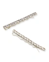 Jennifer Behr Gwen Crystal Bobby Pins, Set Of 2 In Crystal