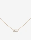 MESSIKA MESSIKA WOMEN'S PINK MOVE UNO 18CT PINK-GOLD AND DIAMOND NECKLACE,10024843