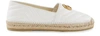 Gucci Leather Espadrille With Double G In White