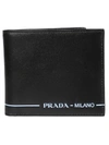 PRADA LOGO FLAP WALLET,2MO513 2BAY F0002