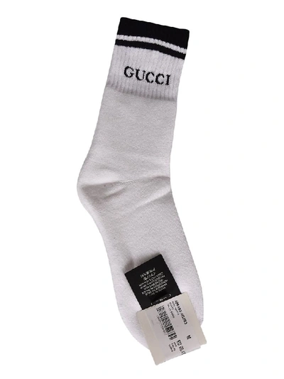 Gucci Ribbed Socks In White