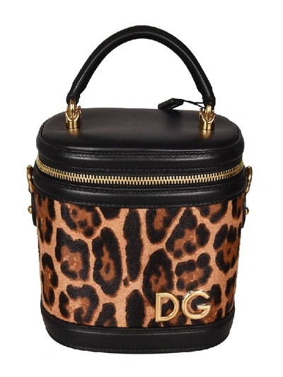 Dolce & Gabbana Dg Girl Bucket Bag In Black