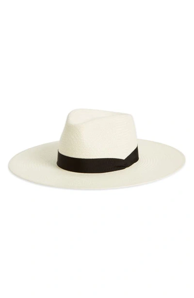 Rag & Bone Wide Brim Panama Hat In White