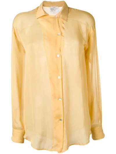 Forte Forte Button Shirt In Yellow